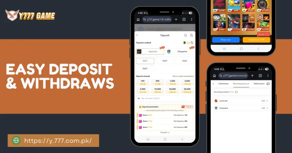 y777 deposit